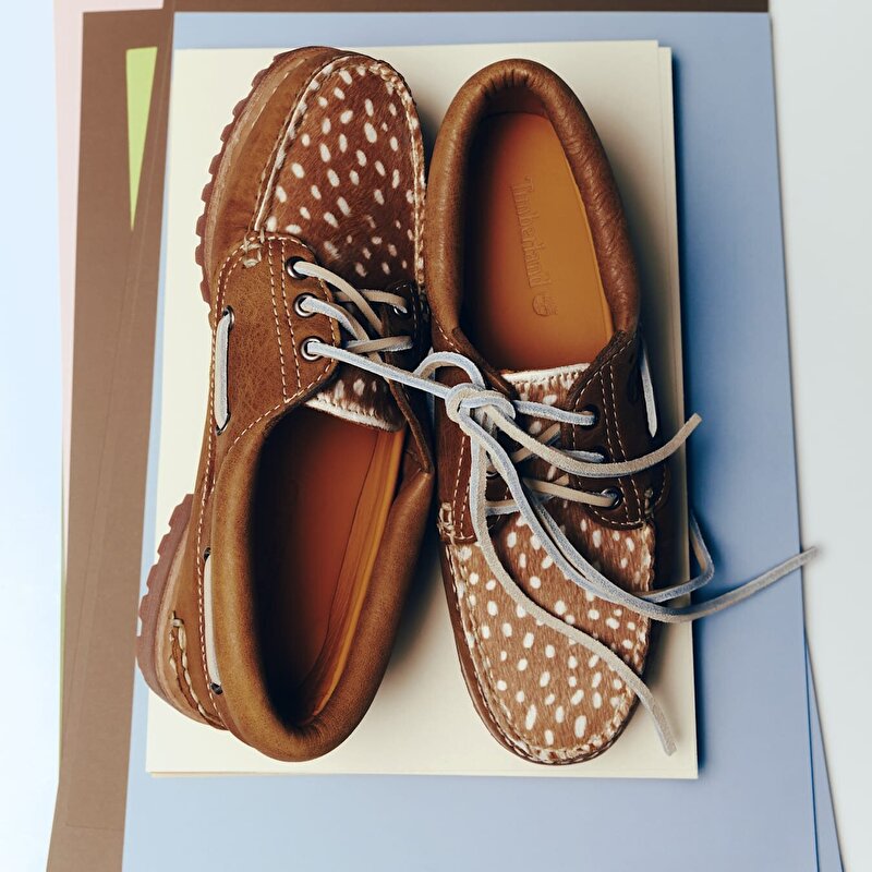 Kadın Kahverengi/Bej Timberland® Authentic 3 Delikli Tekne Ayakkabısı