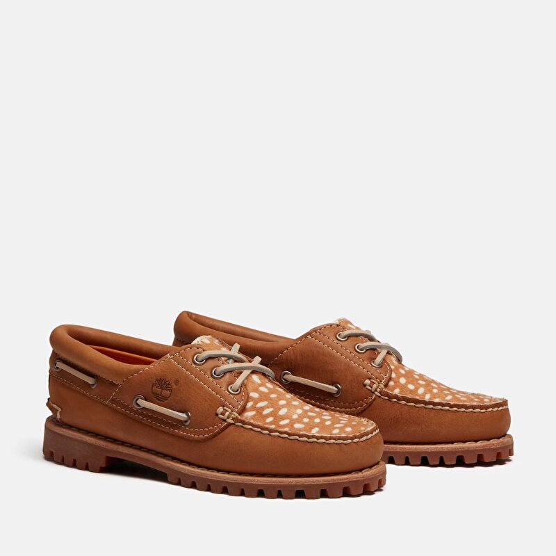 Kadın Kahverengi/Bej Timberland® Authentic 3 Delikli Tekne Ayakkabısı