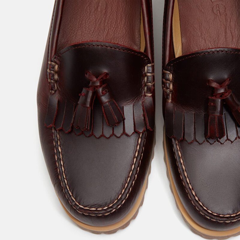 Erkek Bordo Timberland® Authentic Püsküllü Loafer