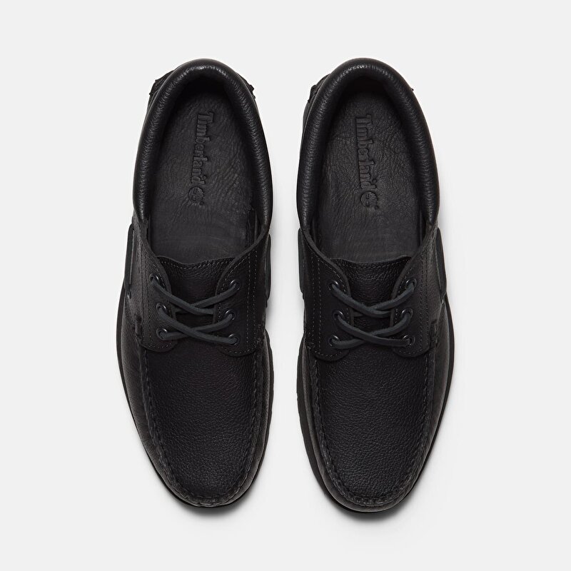 Erkek Siyah Timberland® Authentic 3 Delikli El Yapımı Tekne Ayakkabısı