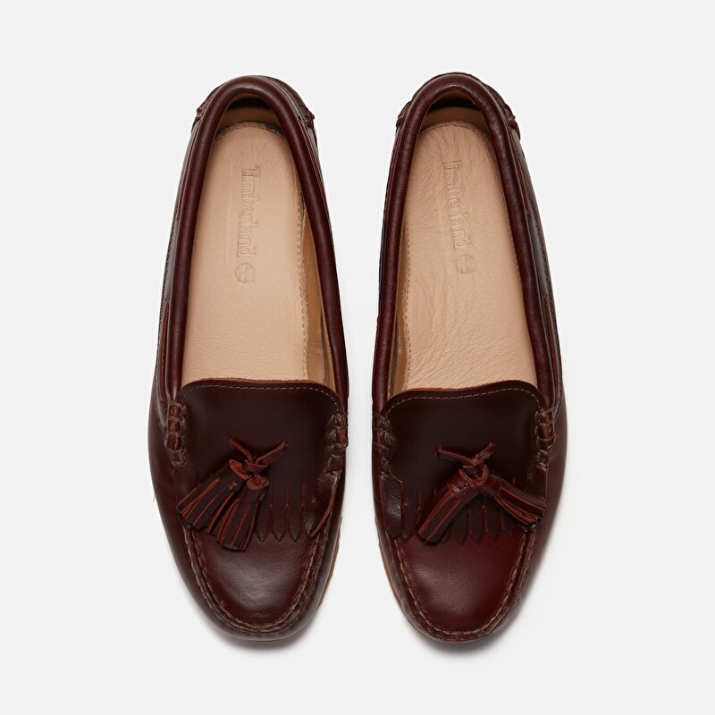 Kadın Bordo Timberland® Authentic Püsküllü Loafer