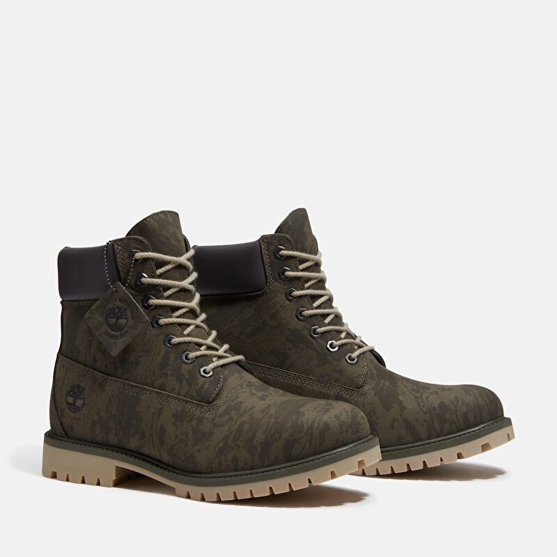 Erkek Koyu Yeşil Timberland® Heritage 6 İnç Su Geçirmez Bot
