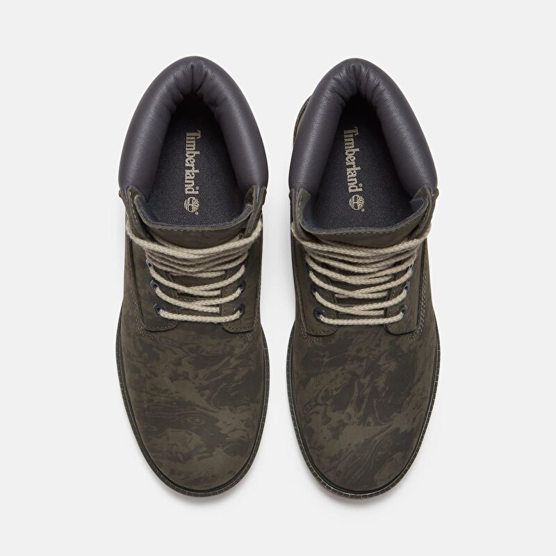 Erkek Koyu Yeşil Timberland® Heritage 6 İnç Su Geçirmez Bot