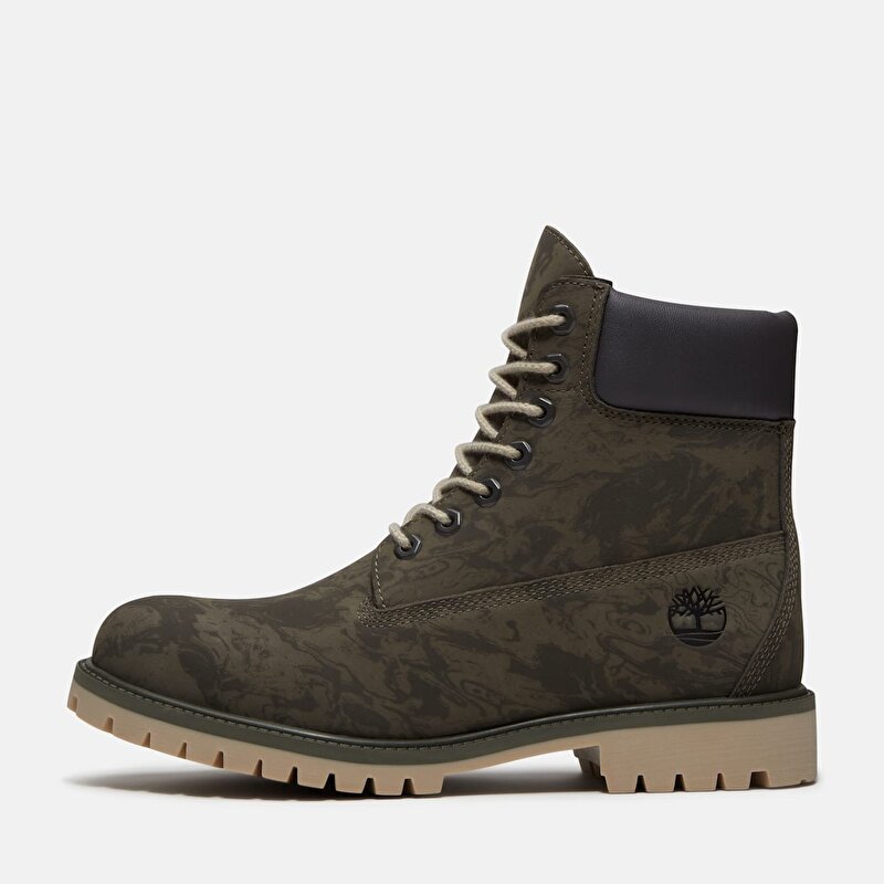 Erkek Koyu Yeşil Timberland® Heritage 6 İnç Su Geçirmez Bot
