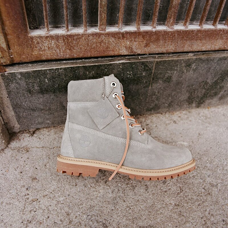 Kadın Gri Timberland® Premium 6 İnç Bot