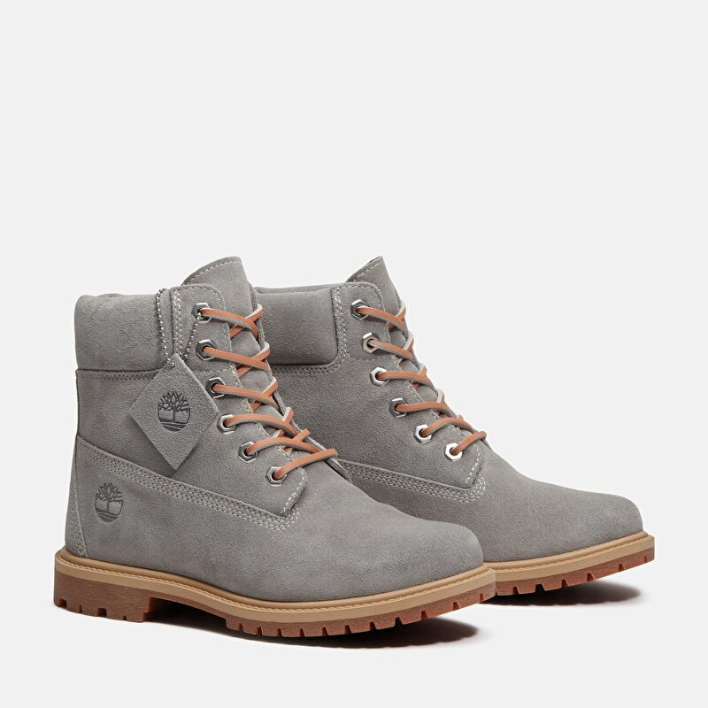 Kadın Gri Timberland® Premium 6 İnç Bot