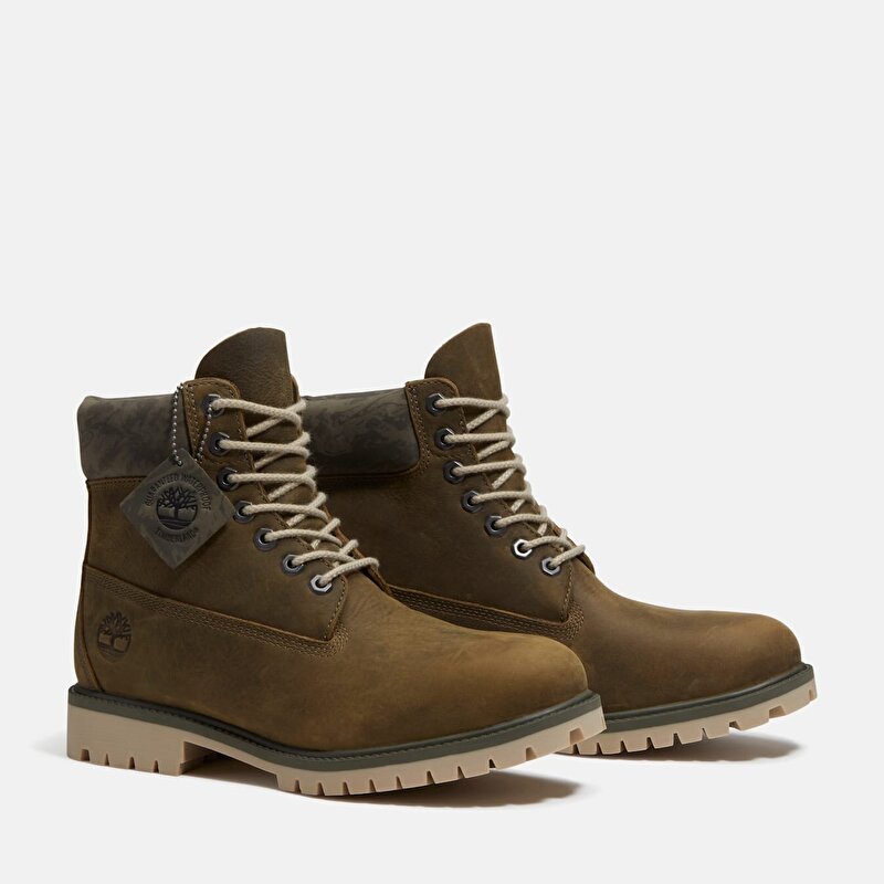 Erkek Koyu Yeşil Timberland® Heritage 6 İnç Su Geçirmez Bot
