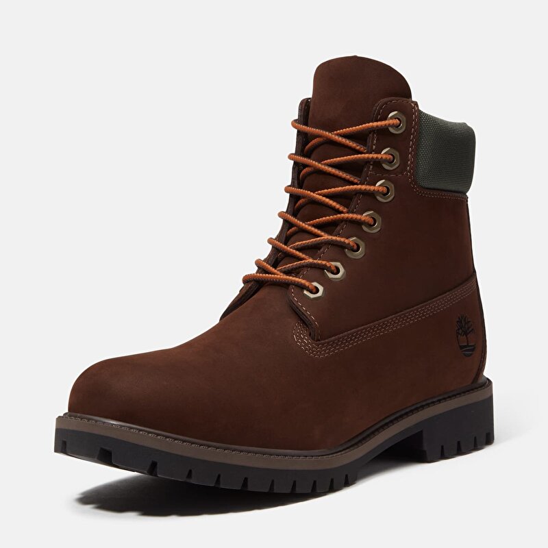 Erkek Koyu Kahverengi/Sarı Timberland® Heritage 6 İnç Su Geçirmez Bot