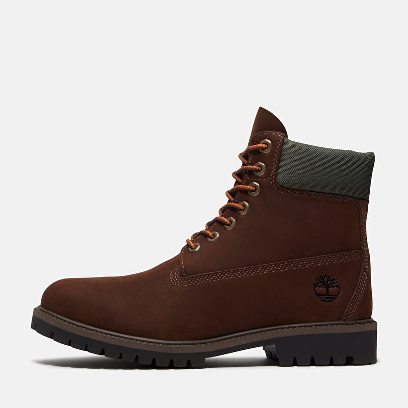 Erkek Koyu Kahverengi/Sarı Timberland® Heritage 6 İnç Su Geçirmez Bot