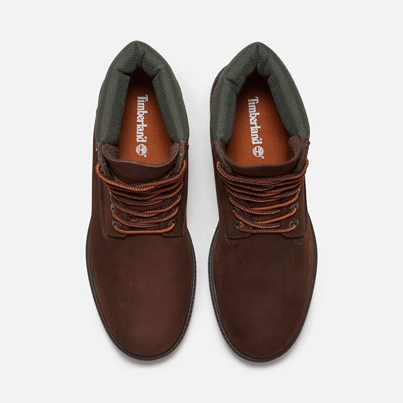 Erkek Koyu Kahverengi/Sarı Timberland® Heritage 6 İnç Su Geçirmez Bot