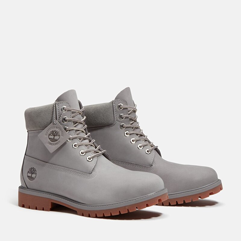 Erkek Gri Timberland® Heritage 6 İnç Su Geçirmez Bot
