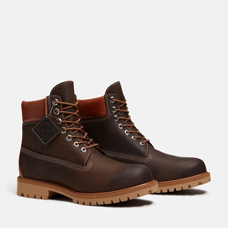 Erkek Koyu Kahverengi Timberland Heritage 6 Inch GTX Bot