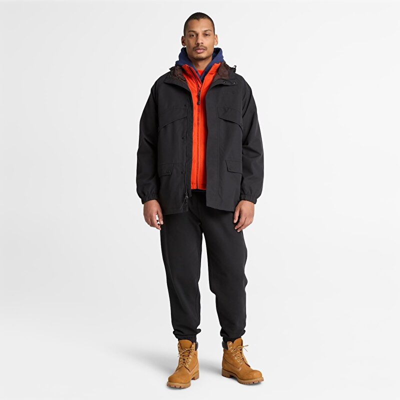 Erkek Siyah Weatherline Archive Inspired Parka