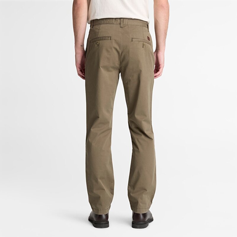 Erkek Koyu Yeşil Claremont Fitilli Chino Düz Kesim Pantolon
