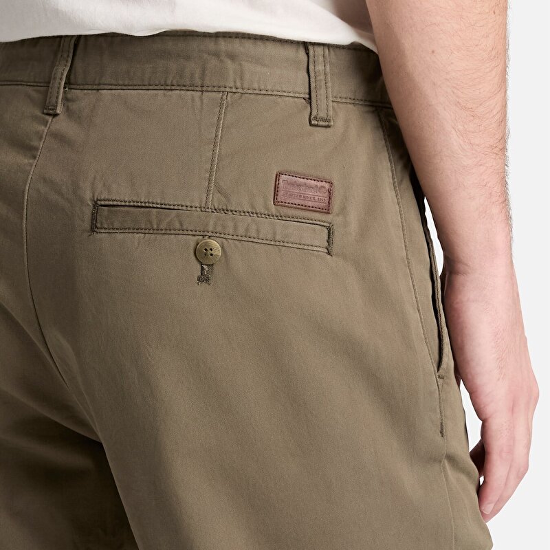 Erkek Koyu Yeşil Claremont Fitilli Chino Düz Kesim Pantolon