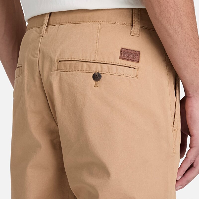 Erkek Açık Kahverengi Claremont Fitilli Chino Düz Kesim Pantolon