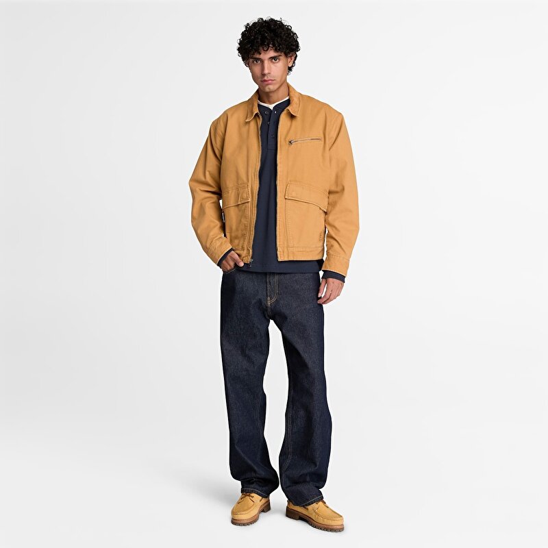 Erkek Koyu Mavi Dar Kesim Denim Pantolon