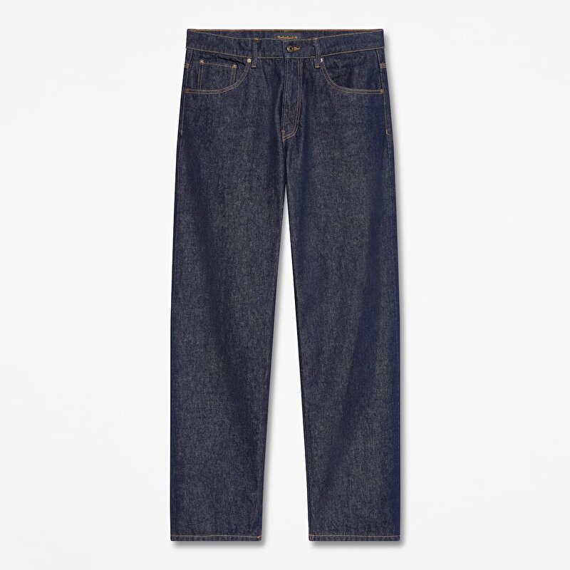 Erkek Koyu Mavi Dar Kesim Denim Pantolon