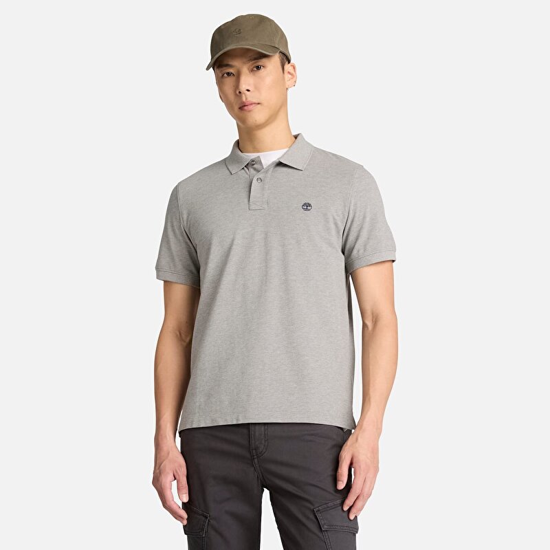 Erkek Gri Millers River Kısa Kollu Polo