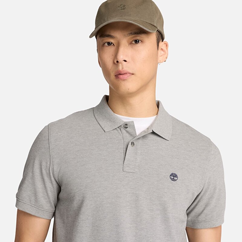 Erkek Gri Millers River Kısa Kollu Polo
