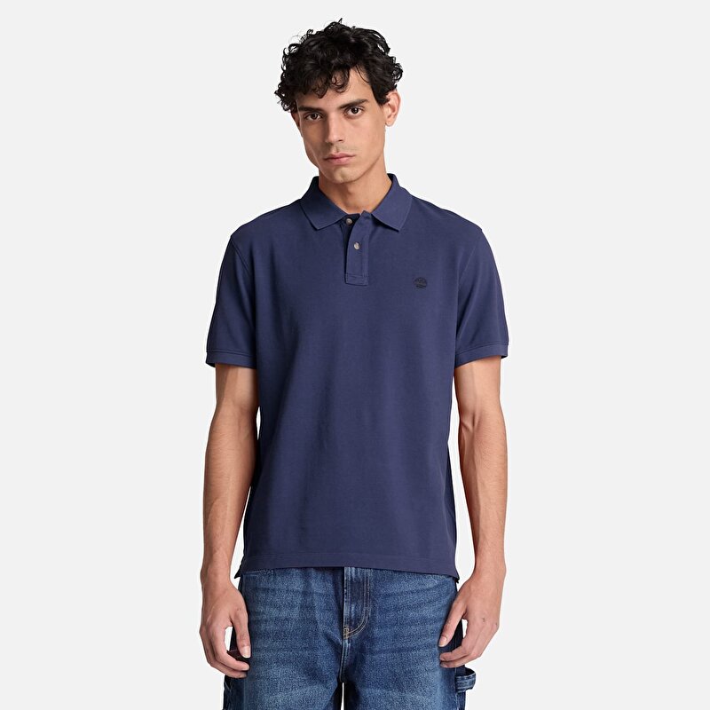 Erkek Koyu Mavi Millers River Kısa Kollu Polo