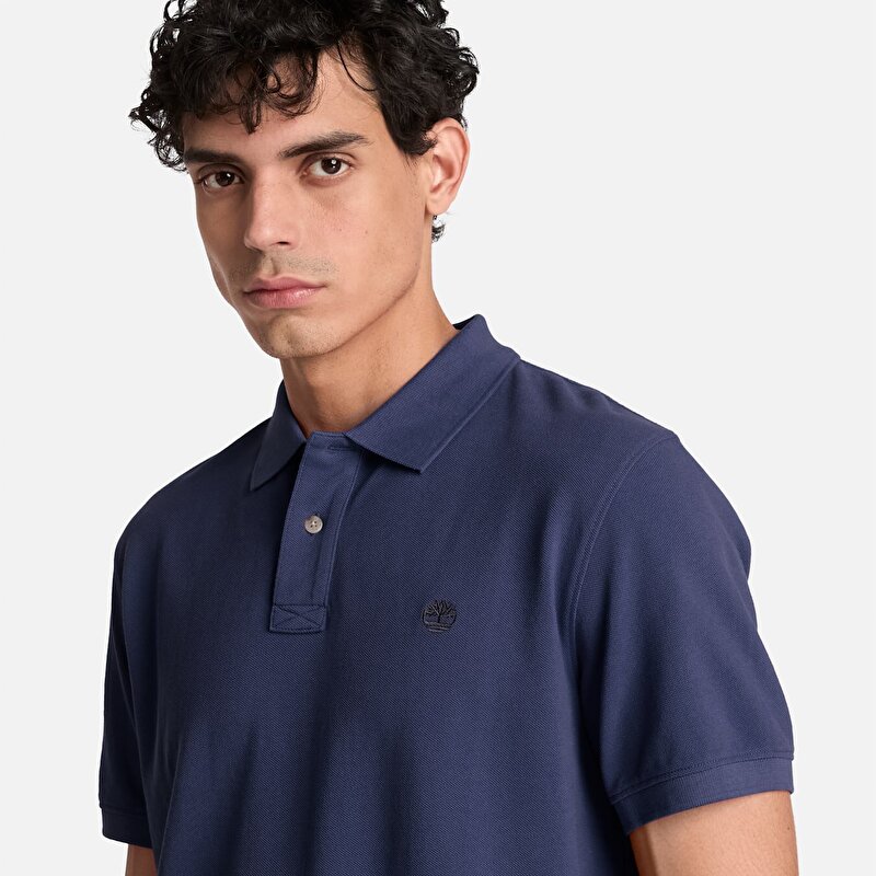 Erkek Koyu Mavi Millers River Kısa Kollu Polo