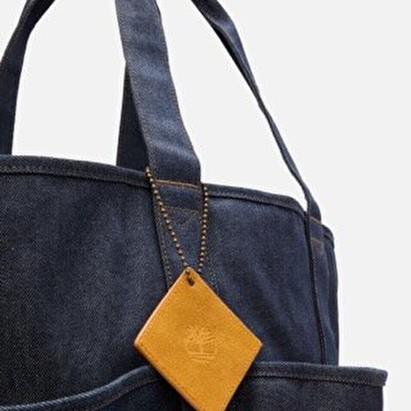Lacivert Denim Kargo Tote Çanta