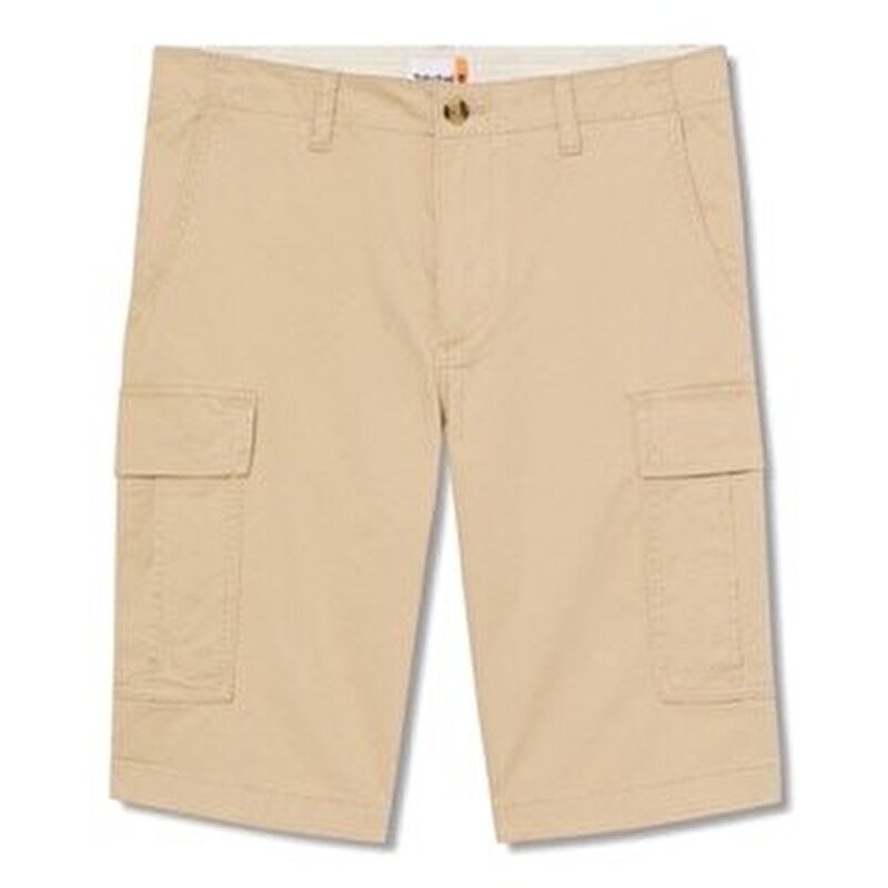 Erkek Bej Brookline Twill Kargo Şort
